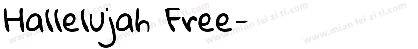 Hallelujah Free字体转换